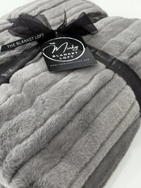 Gray Vienna Luxe Minky Blanket