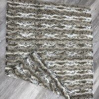 Luxe Cuddle Wild Rabbit Natural 50"x60" Adult Minky Blanket