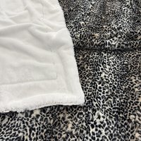 Luxe Cuddle Cheetah with Frosted Sand 50"x60" Adult Minky Blanket