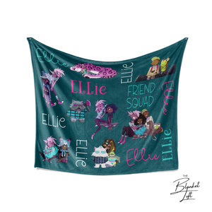 Personalized Kipo and the Age of Wonderbeasts Blanket