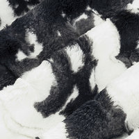 Luxe Cuddle Calf Cow Bessie with Vienna Natural 50"x60" Adult Minky Blanket