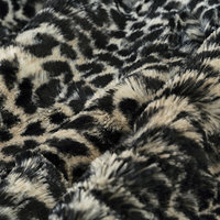 Luxe Cuddle Cheetah with Frosted Sand 50"x60" Adult Minky Blanket