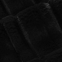 Luxe Cuddle Sand Leopard with Vienna Black 50"x60" Adult Minky Blanket