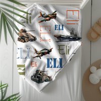 Personalized World War II Adventure Blanket