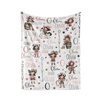 Personalized Cowgirl Blanket