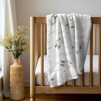 Rose Baby Name Blanket