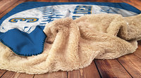 Custom Team Hooded Baseball Sherpa Blanket with Logo