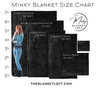 Minky blanket sizes