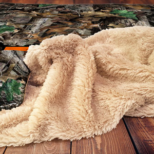 Personalized Hooded Sherpa Camo Hunter Blanket