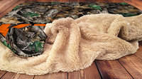 Personalized Hooded Sherpa Camo Hunter Blanket