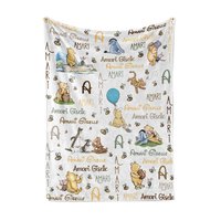 Personalized Classic Winnie the Pooh Baby Blanket