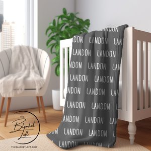 Custom Color Name Personalized Blanket 