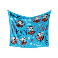Personalized Dancing Bunnies Blanket