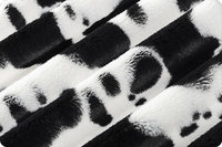 Black and White Cow Black Luna Luxe Minky Blanket