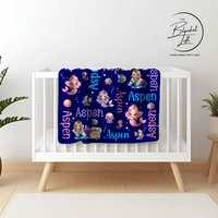 Personalized Mermaid Blanket Throw