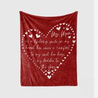 Custom Heart Quote Blanket