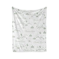 Personalized Boho Mountain Adventure Blanket
