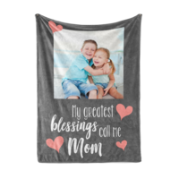 Custom Mothers Day Photo Blanket