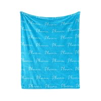 Neon Collection Personalized Name Blanket