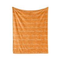 Neon Collection Personalized Name Blanket
