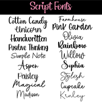 SCRIPT FONTS