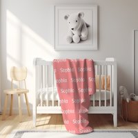 Custom Color Name Personalized Blanket 