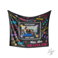 Custom Teacher Appreciation Photo Blanket