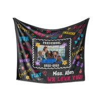 Custom Teacher Appreciation Photo Blanket
