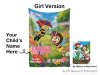 The Little Worry Warts Personalized Blanket - Girl Version