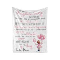 Personalized To My Daughter Throw Blanket