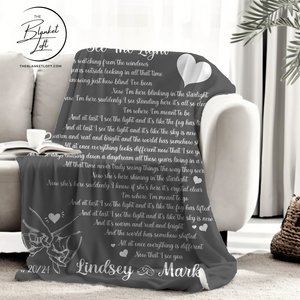 Custom Wedding Song Blanket