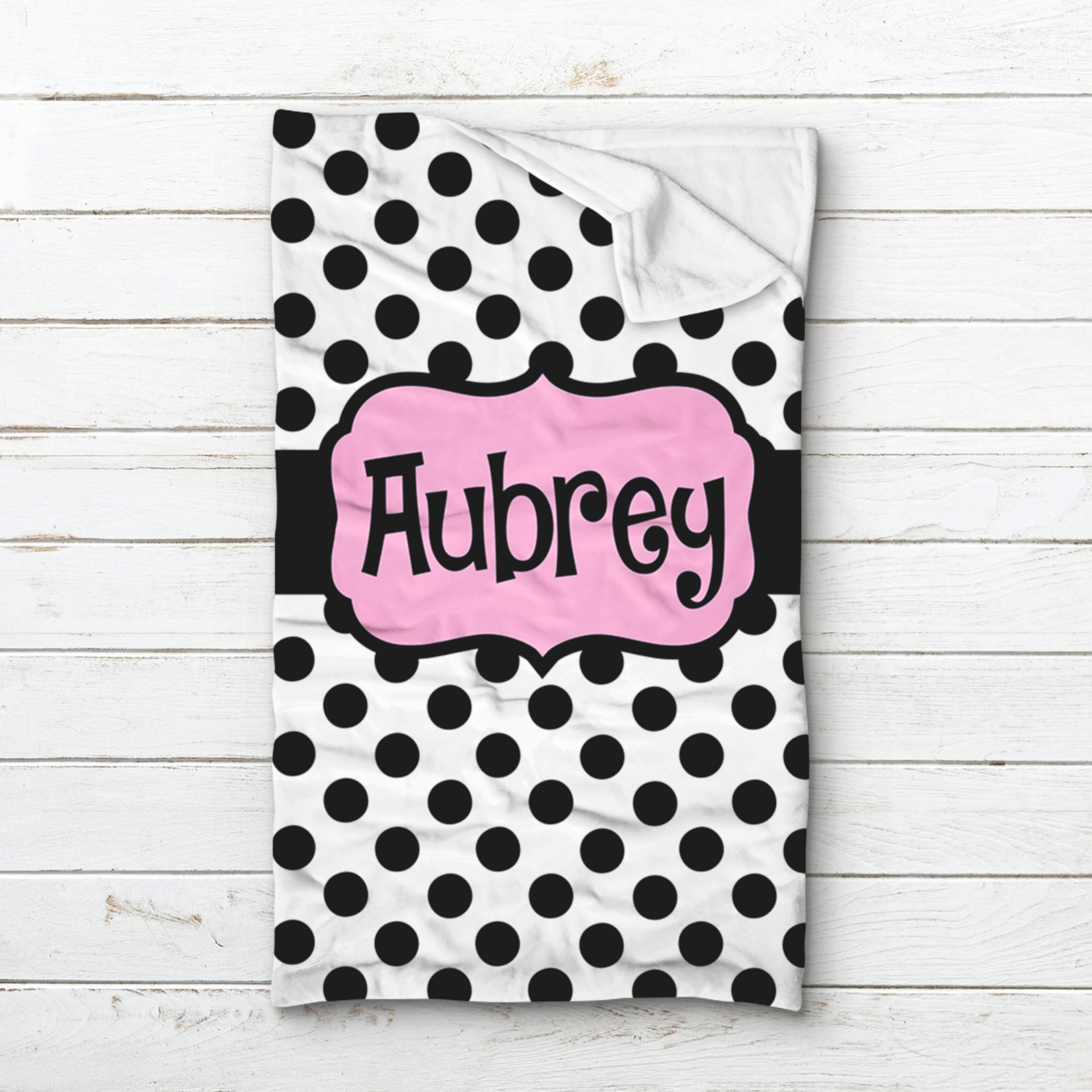 Personalized Polka Dot Sleeping Bag