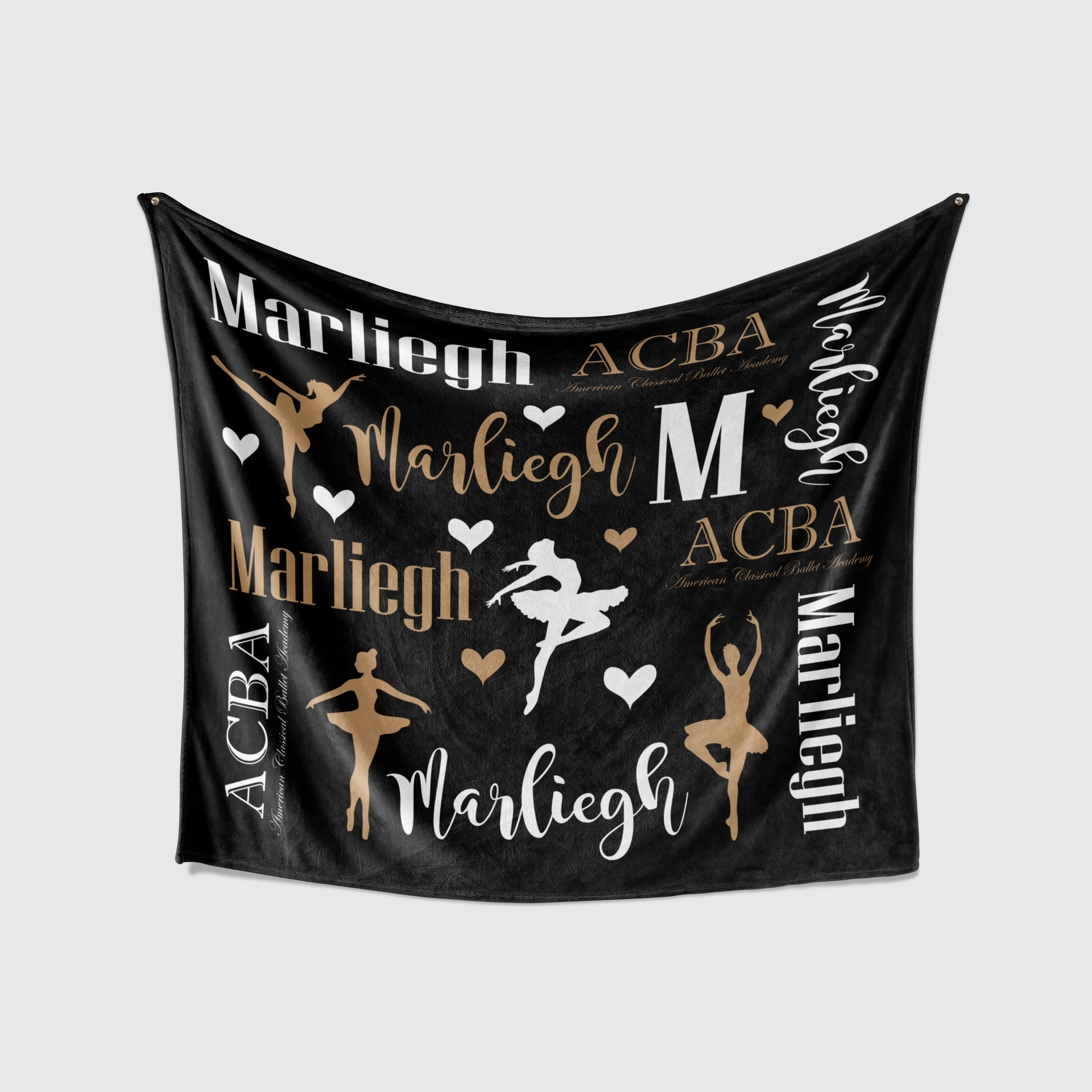 Personalized Ballet Blanket