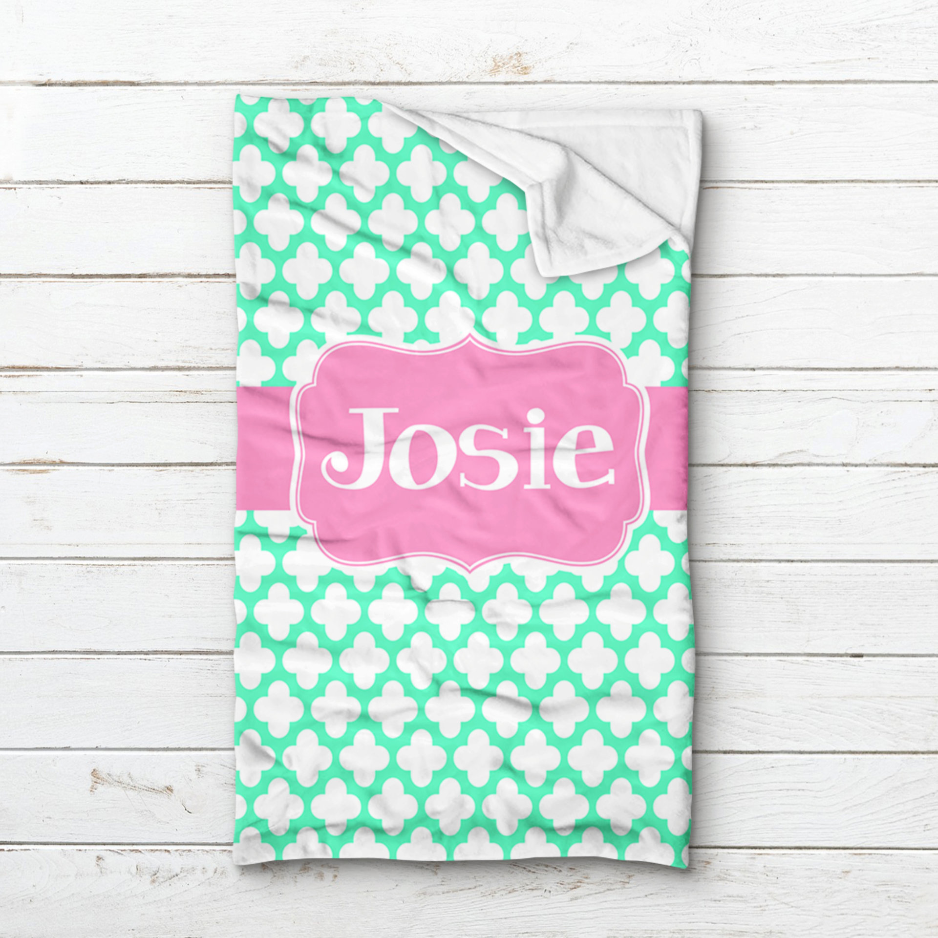 Personalized Moroccan Minky Sleeping Bag