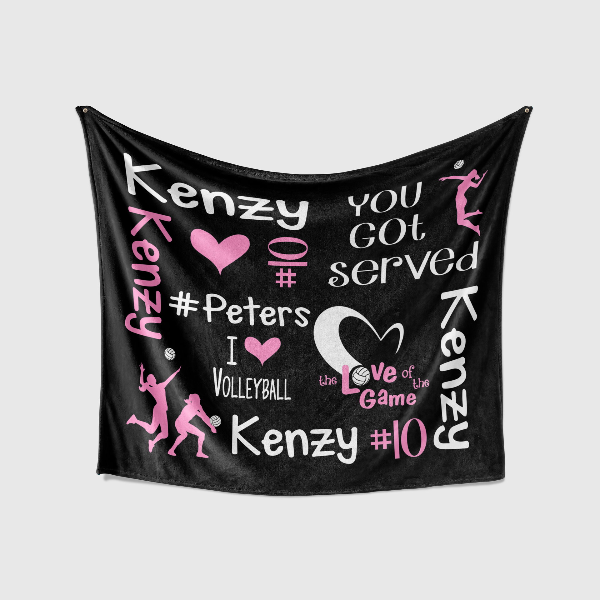 Personalized Volleyball Blanket