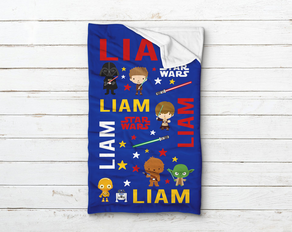 Personalized Star Wars Sleeping Bag With Name