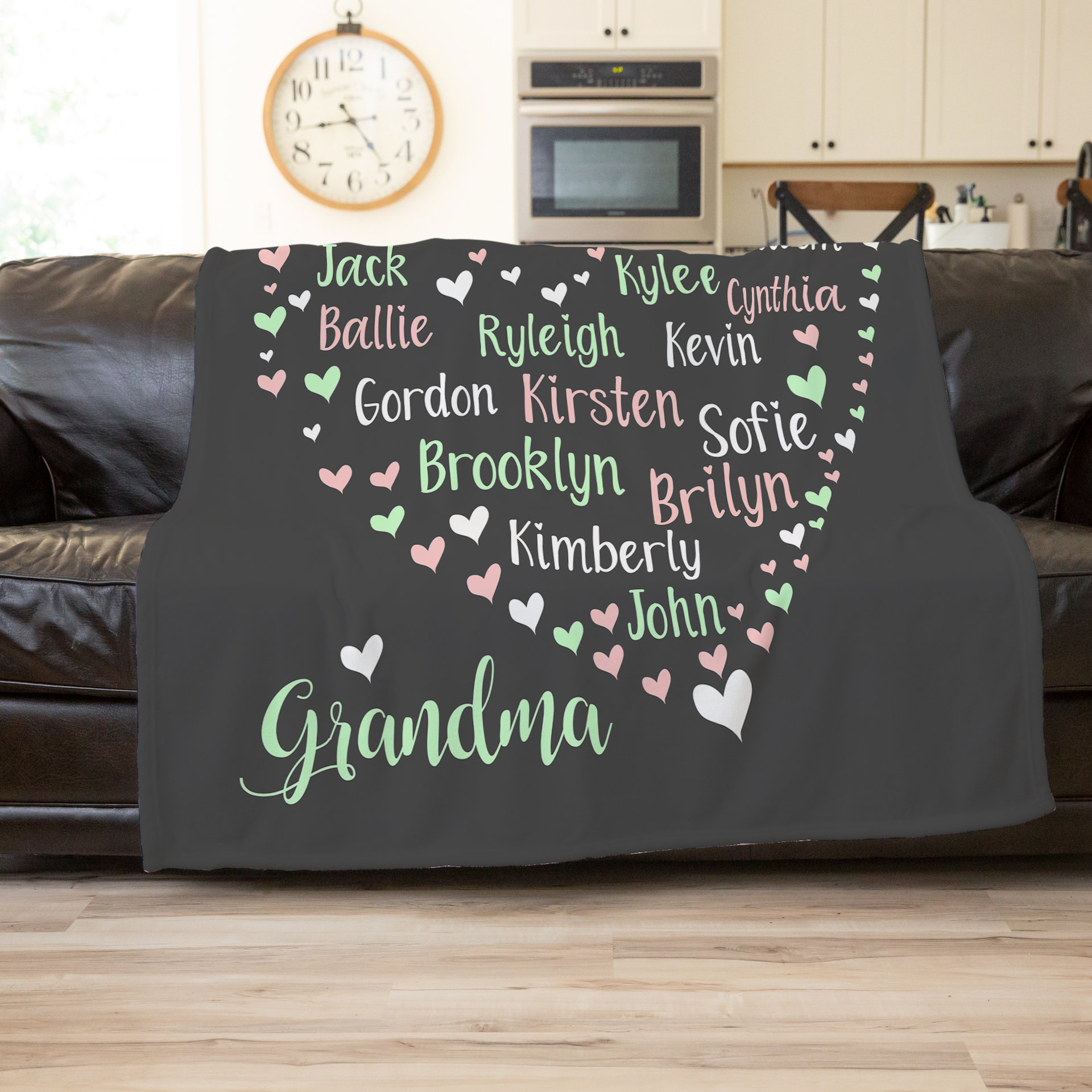 Family Names in a Heart Love Is Design