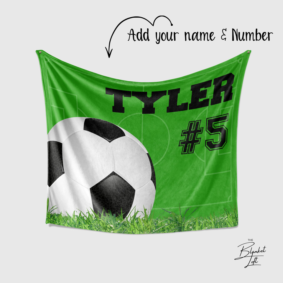 Personalized Soccer Blanket