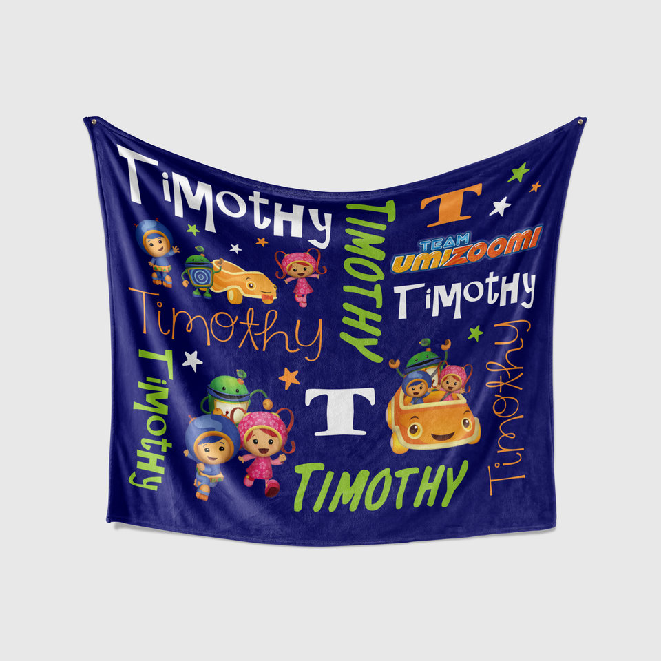 Personalized Team Umi Zoomi Blanket