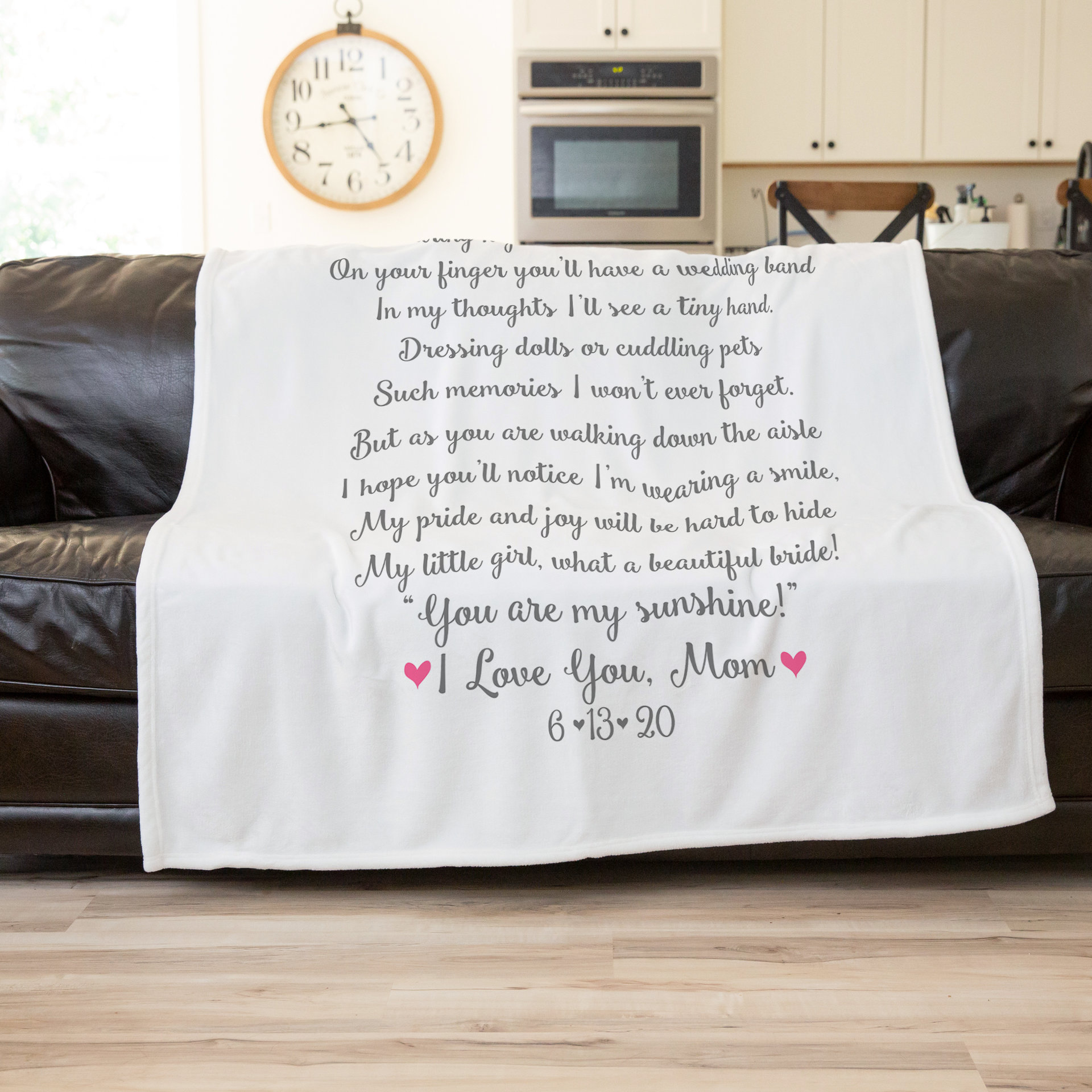 Custom Poem Wedding Blanket The Blanket Loft