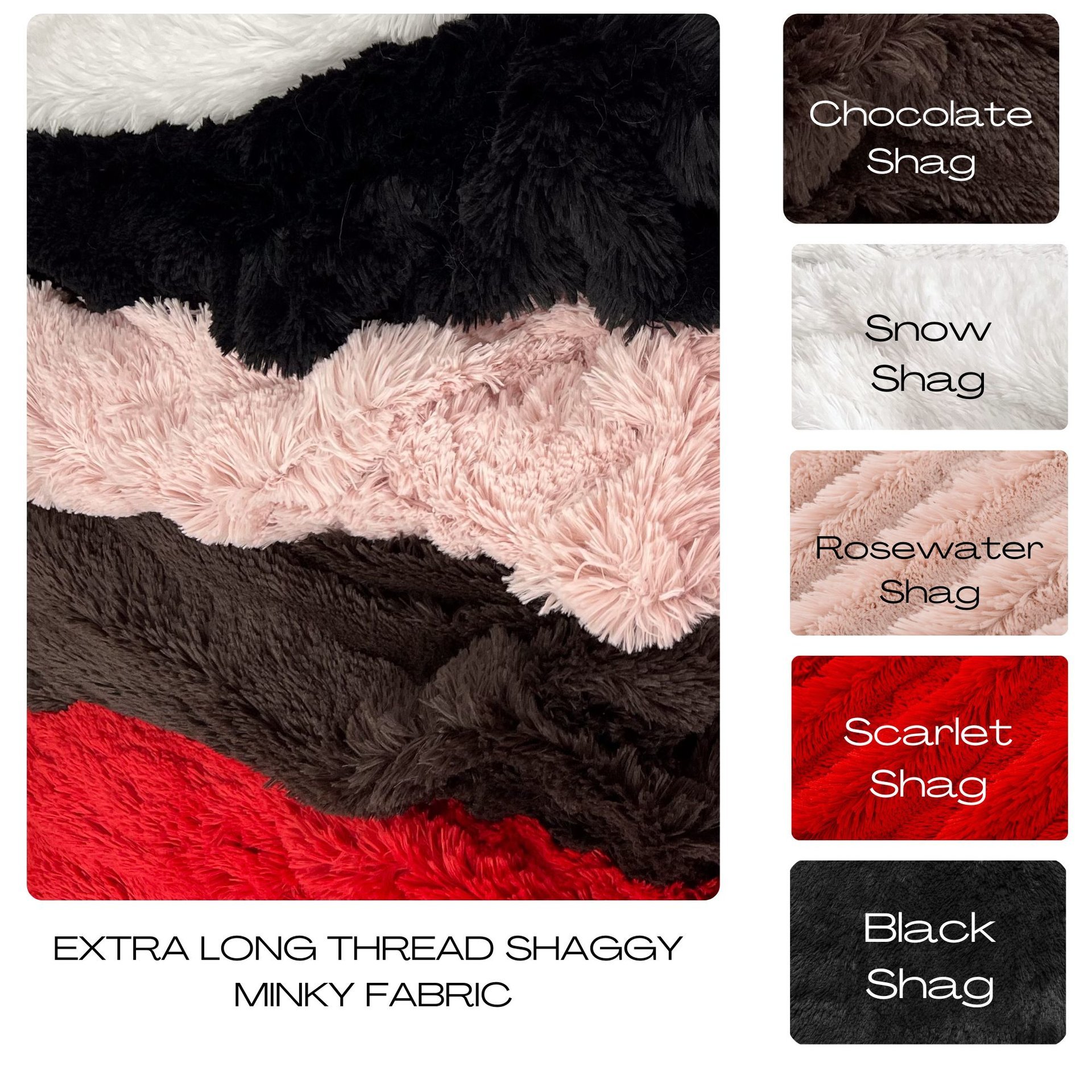 Minky extra-long thread backing options