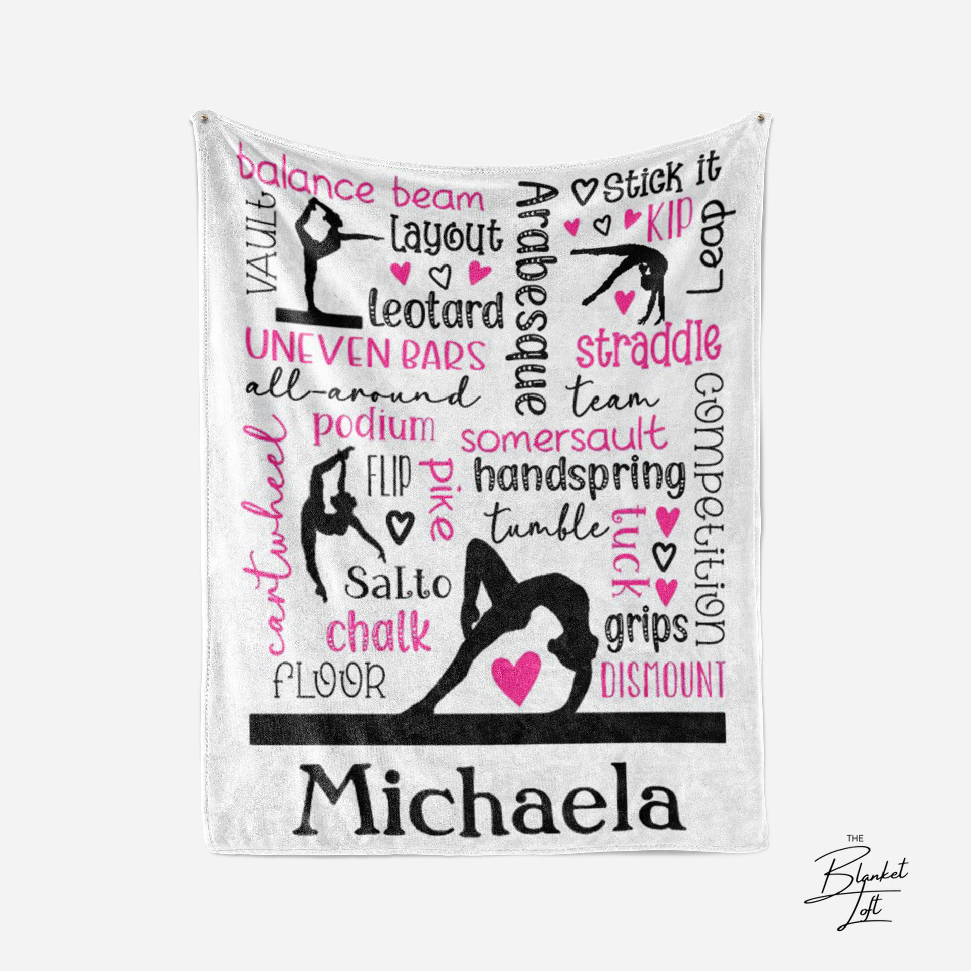 Personalized Blanket for Gymnast