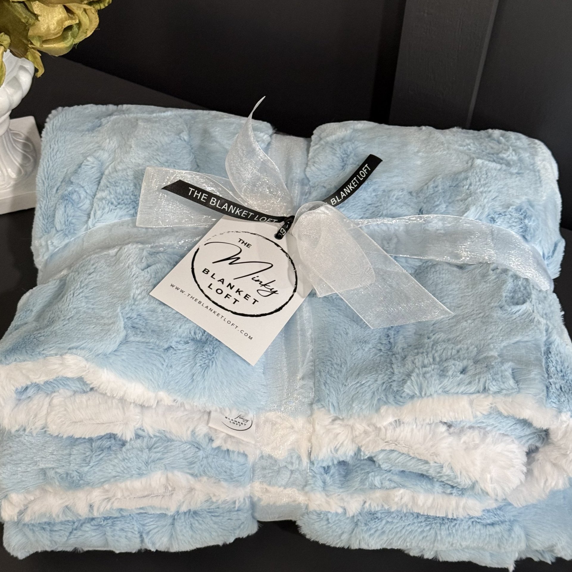 Baby Blue Luxe Minky Blanket
