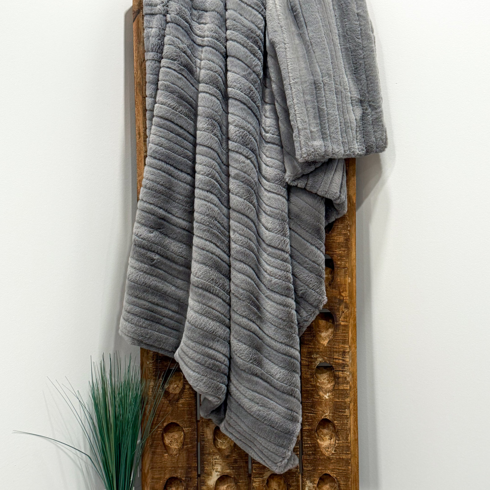 Gray Vienna Luxe Minky Blanket