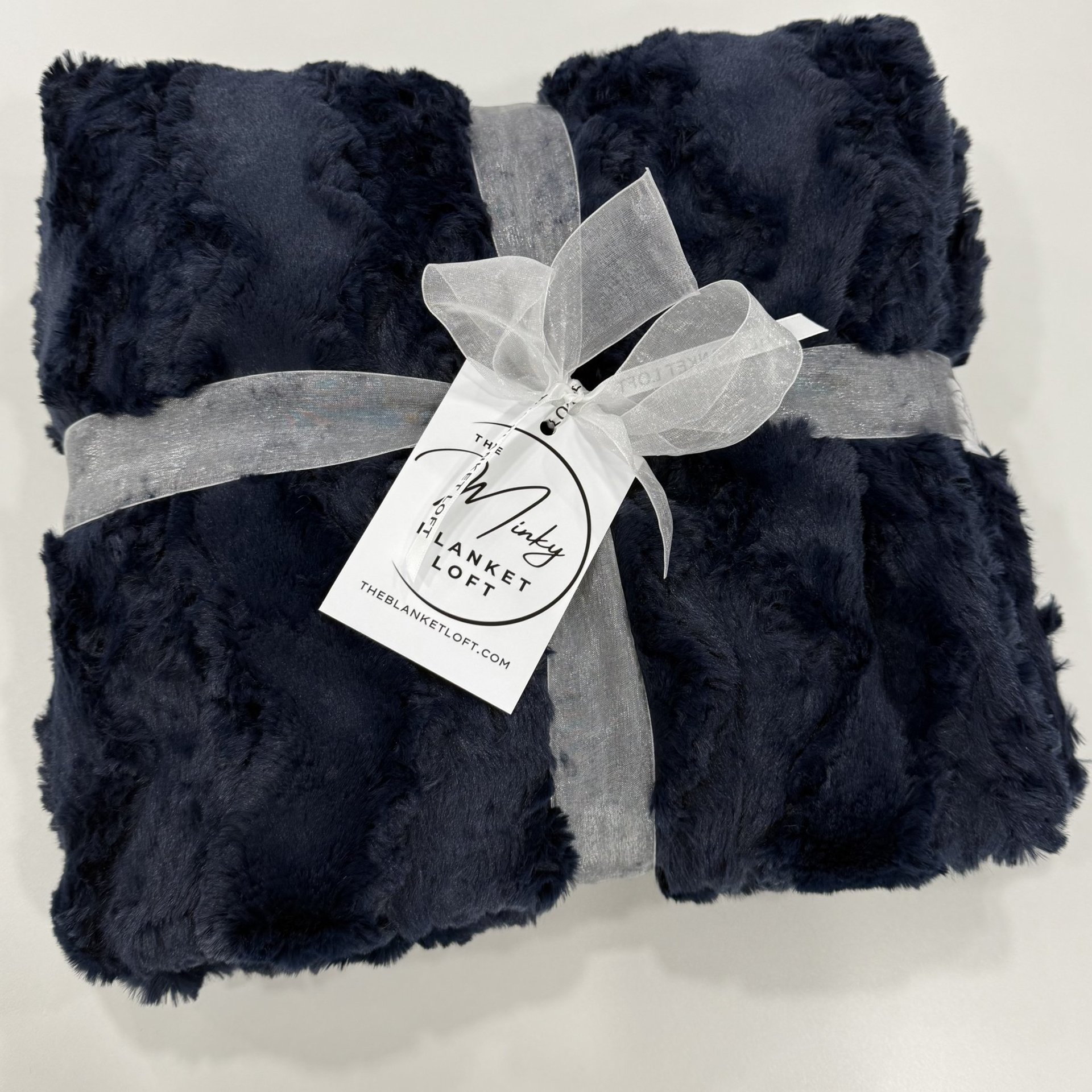 Luxe Cuddle Glacier Ink 50"x60" Adult Minky Blanket