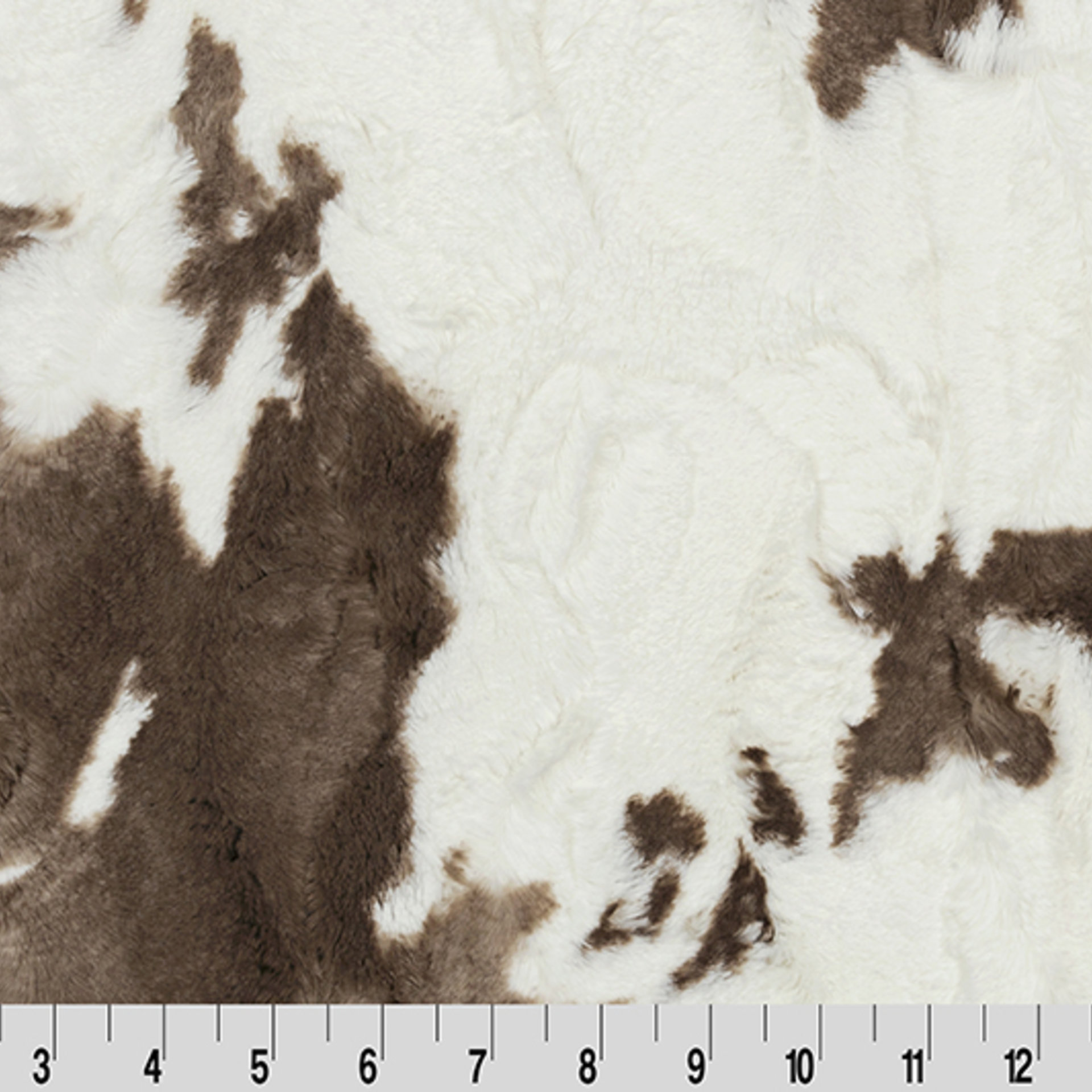 Luxe Cuddle Calf Cow Brownie with Seal Rose Quartz 50"x60" Adult Minky Blanket