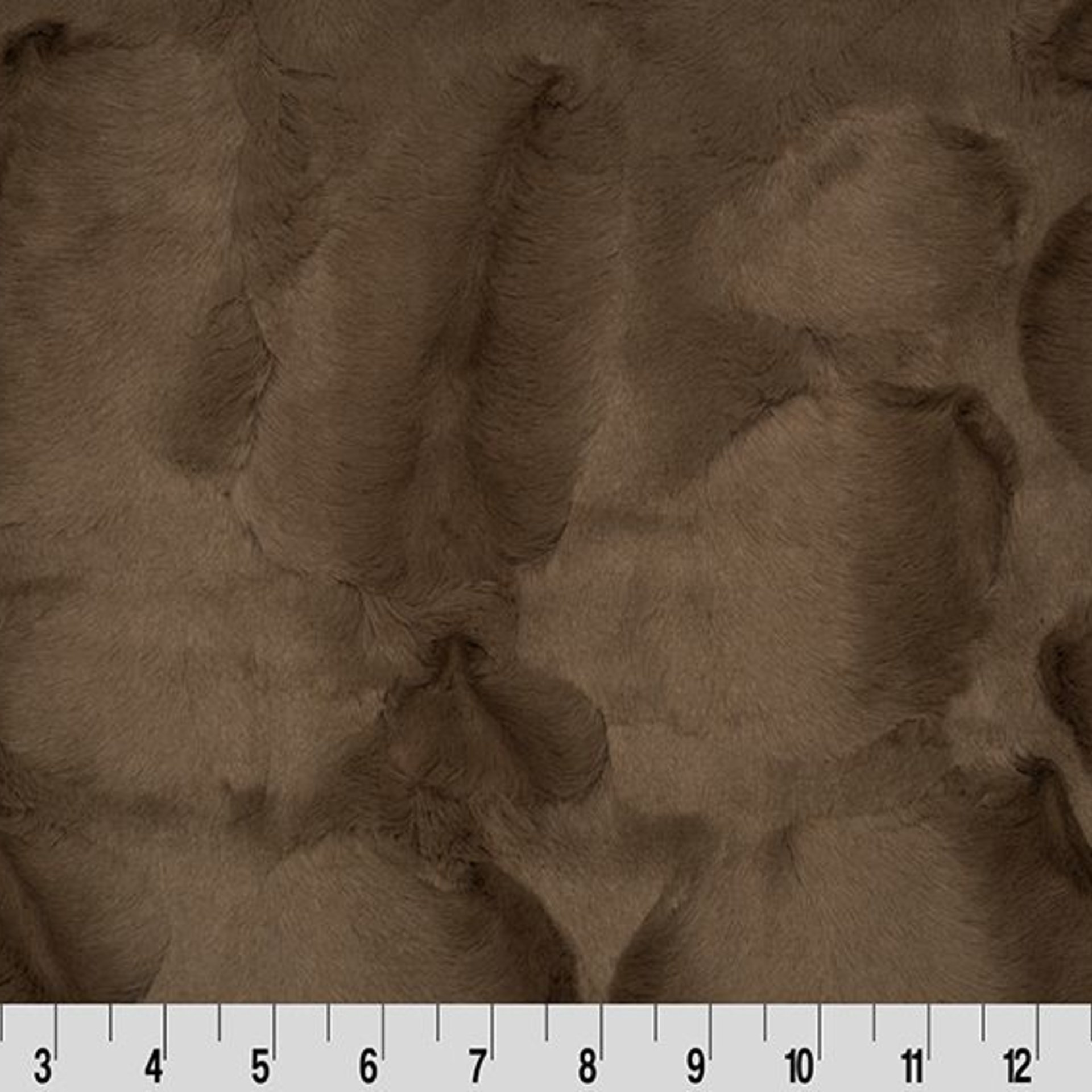 Luxe Cuddle Fawn Cappuccino with Hide Truffle 50"x60" Adult Minky Blanket