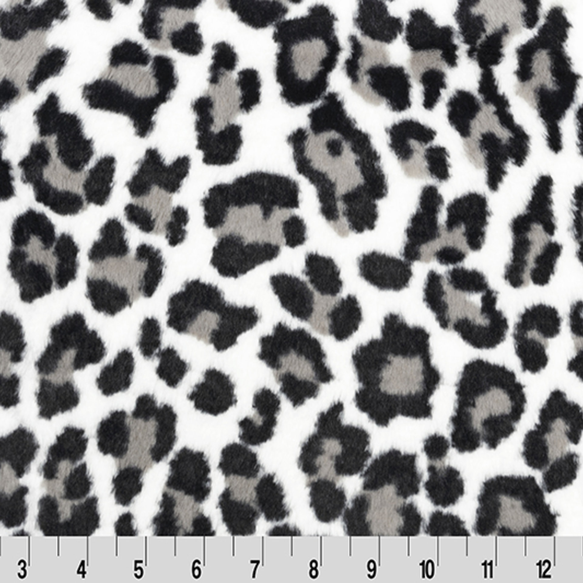 Luxe Cuddle Snow Leopard with Glacier Snow 50"x60" Adult Minky Blanket