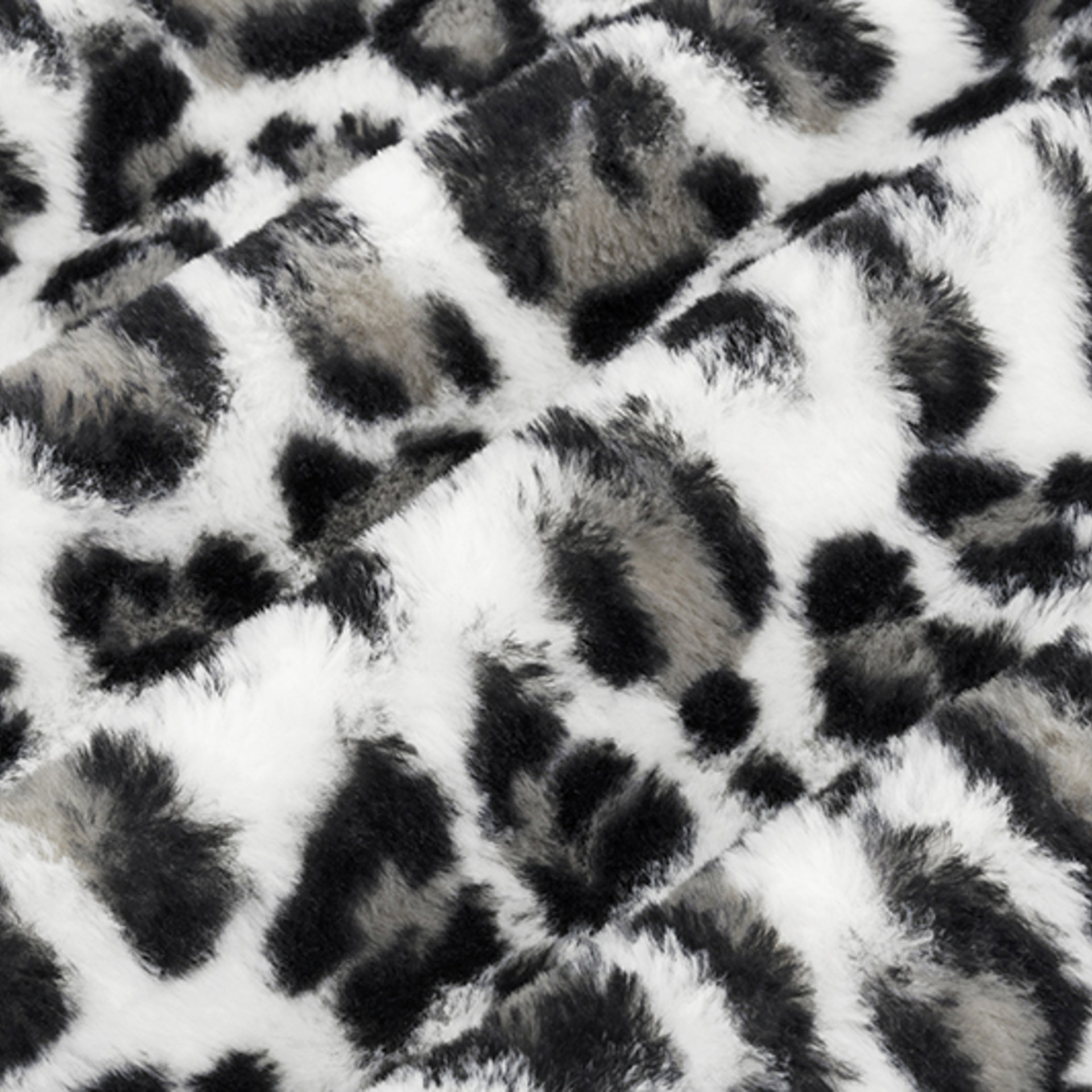 Luxe Cuddle Snow Leopard with Glacier Snow 50"x60" Adult Minky Blanket