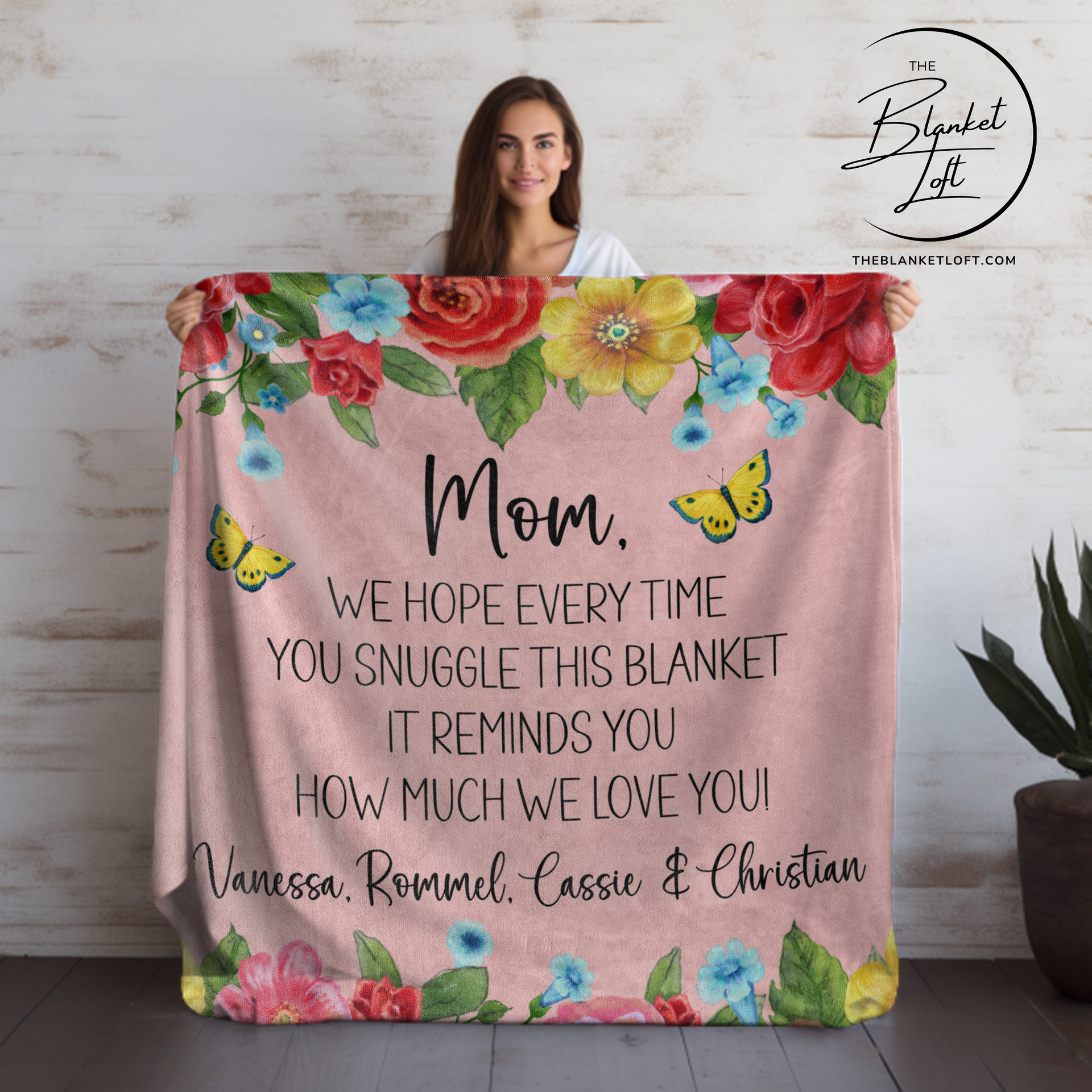 Custom Blanket Quote Throw For Mom